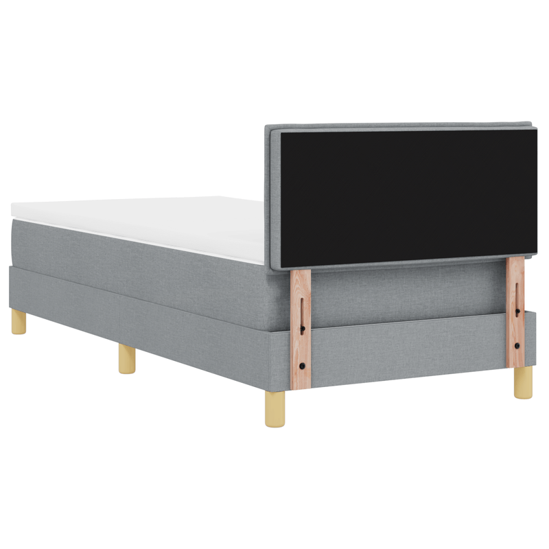 Casa si Gradina - Mobilier - Paturi si accesorii - Paturi - Pat cu Somiera cu LED Gri deschis 80x200 cm Tesatura - Infinity.ro