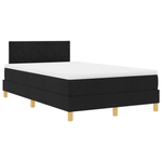 Casa si Gradina - Mobilier - Paturi si accesorii - Paturi - Pat cu arcuri cu saltea & LED Negru 120x190 cm Tesatura - Infinity.ro