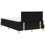 Casa si Gradina - Mobilier - Paturi si accesorii - Paturi - Pat cu arcuri cu saltea & LED Negru 120x190 cm Tesatura - Infinity.ro