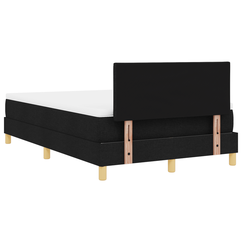 Casa si Gradina - Mobilier - Paturi si accesorii - Paturi - Pat cu arcuri cu saltea & LED Negru 120x190 cm Tesatura - Infinity.ro