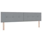 Casa si Gradina - Mobilier - Paturi si accesorii - Paturi - Pat cu arcuri cu saltea & LED Gri deschis 200x200 cm Tesatura - Infinity.ro