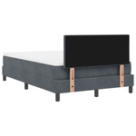Casa si Gradina - Mobilier - Paturi si accesorii - Paturi - Pat cu Arcuri si Saltea Gri Inchis 120x190 cm Catifea - Infinity.ro