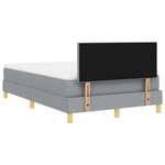 Casa si Gradina - Mobilier - Paturi si accesorii - Paturi - Pat cu arcuri cu saltea & LED gri deschis 120x200 cm tesatura - Infinity.ro