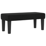 Casa si Gradina - Mobilier - Paturi si accesorii - Paturi - Pat cu arcuri cu saltea si banca Negru 90x190 cm Tesatura - Infinity.ro