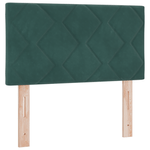 Casa si Gradina - Mobilier - Paturi si accesorii - Paturi - Pat box spring cu saltea & LED, verde inchis, 80x200 cm catifea - Infinity.ro
