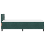 Casa si Gradina - Mobilier - Paturi si accesorii - Paturi - Pat box spring cu saltea & LED, verde inchis, 80x200 cm catifea - Infinity.ro