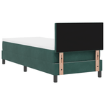 Casa si Gradina - Mobilier - Paturi si accesorii - Paturi - Pat box spring cu saltea & LED, verde inchis, 80x200 cm catifea - Infinity.ro