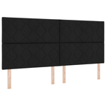 Casa si Gradina - Mobilier - Paturi si accesorii - Paturi - Pat cu arcuri cu Saltea & LED Negru 200x200 cm Tesatura - Infinity.ro