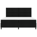Casa si Gradina - Mobilier - Paturi si accesorii - Paturi - Pat cu arcuri cu Saltea & LED Negru 200x200 cm Tesatura - Infinity.ro