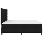 Casa si Gradina - Mobilier - Paturi si accesorii - Paturi - Pat cu arcuri cu Saltea & LED Negru 200x200 cm Tesatura - Infinity.ro