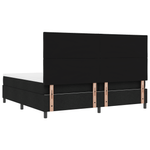 Casa si Gradina - Mobilier - Paturi si accesorii - Paturi - Pat cu arcuri cu Saltea & LED Negru 200x200 cm Tesatura - Infinity.ro