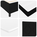 Casa si Gradina - Mobilier - Paturi si accesorii - Paturi - Pat cu arcuri cu Saltea & LED Negru 200x200 cm Tesatura - Infinity.ro