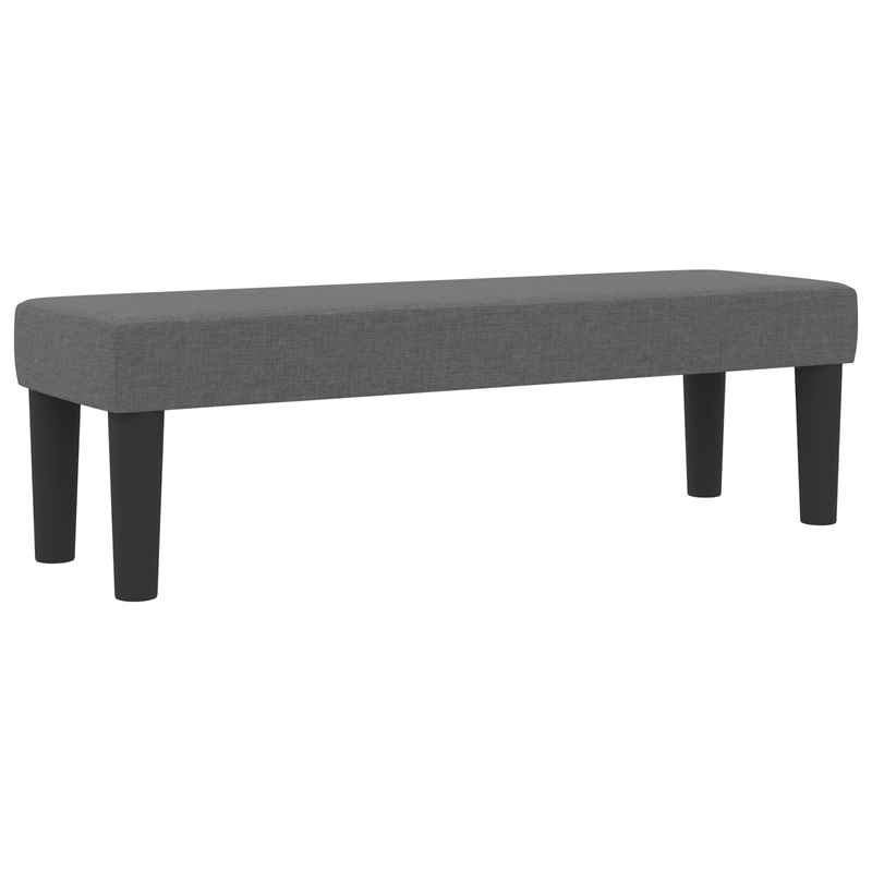 Casa si Gradina - Mobilier - Paturi si accesorii - Paturi - Pat cu arcuri , saltea si banca gri inchis 140x200 cm tesatura - Infinity.ro