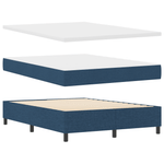 Casa si Gradina - Mobilier - Paturi si accesorii - Paturi - Pat cu arcuri cu saltea & LED bleumarin 160x200 cm tesatura - Infinity.ro