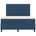Casa si Gradina - Mobilier - Paturi si accesorii - Paturi - Pat cu arcuri cu saltea & LED bleumarin 160x200 cm tesatura - Infinity.ro