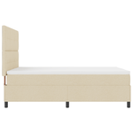 Casa si Gradina - Mobilier - Paturi si accesorii - Paturi - Pat cu arcuri cu saltea si LED crem 140x190 cm Tesatura - Infinity.ro