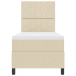 Casa si Gradina - Mobilier - Paturi si accesorii - Paturi - Pat Box Spring cu Saltea & LED Bej 80x200 cm Tesatura - Infinity.ro