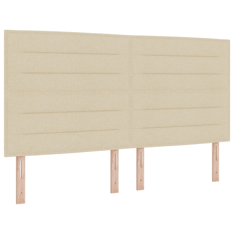 Casa si Gradina - Mobilier - Paturi si accesorii - Paturi - Pat cu arcuri cu saltea & LED Bej 180x200 cm tesatura - Infinity.ro