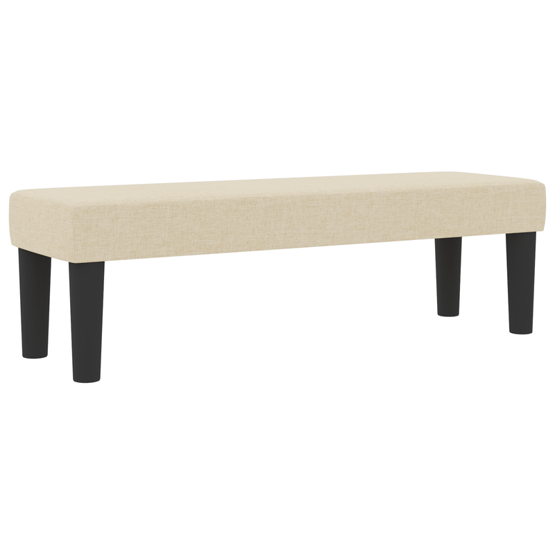 Casa si Gradina - Mobilier - Paturi si accesorii - Paturi - Pat cu arcuri cu saltea si banca crem 180x200 cm din tesatura - Infinity.ro
