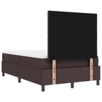 Casa si Gradina - Mobilier - Paturi si accesorii - Paturi - Pat cu box spring cu saltea si bancuta maro inchis 120x200 cm tesatura - Infinity.ro