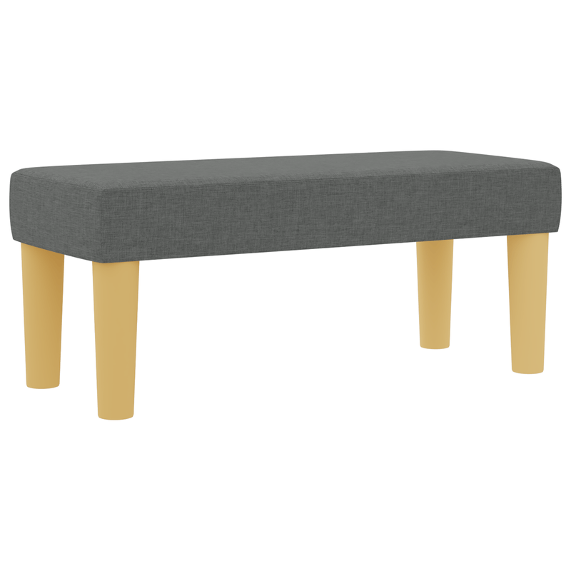 Casa si Gradina - Mobilier - Paturi si accesorii - Paturi - Pat cu arcuri cu saltea si banca Gri inchis 80x200 cm Tesatura - Infinity.ro