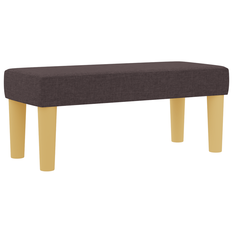 Casa si Gradina - Mobilier - Paturi si accesorii - Paturi - Pat cu somiera , cu saltea si banca maro inchis 80x200 cm, Tesatura - Infinity.ro