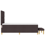 Casa si Gradina - Mobilier - Paturi si accesorii - Paturi - Pat cu somiera , cu saltea si banca maro inchis 80x200 cm, Tesatura - Infinity.ro