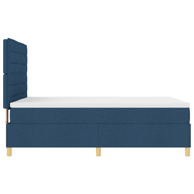 Casa si Gradina - Mobilier - Paturi si accesorii - Paturi - Pat cu saltea si LED albastru 140x200 cm Fabric - Infinity.ro