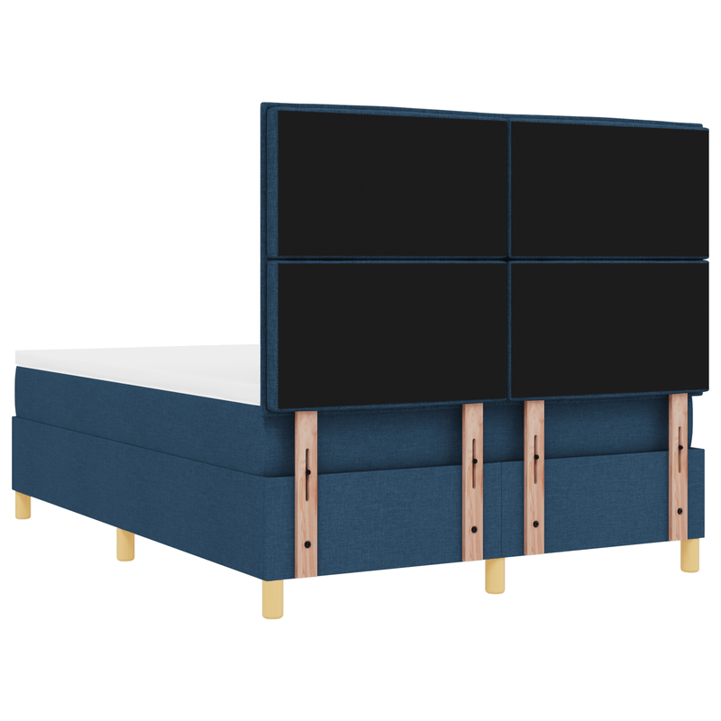 Casa si Gradina - Mobilier - Paturi si accesorii - Paturi - Pat cu saltea si LED albastru 140x200 cm Fabric - Infinity.ro