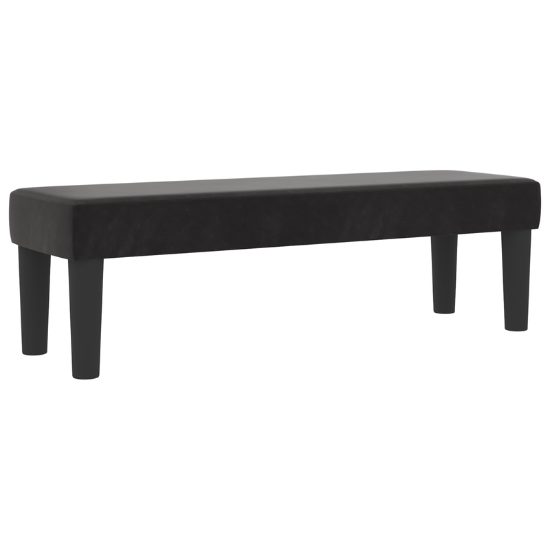 Casa si Gradina - Mobilier - Paturi si accesorii - Paturi - Pat cu arcuri cu saltea & banca neagra 120x190 cm catifea - Infinity.ro