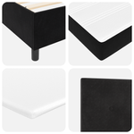 Casa si Gradina - Mobilier - Paturi si accesorii - Paturi - Pat cu arcuri cu saltea & banca neagra 120x190 cm catifea - Infinity.ro
