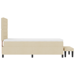 Casa si Gradina - Mobilier - Paturi si accesorii - Paturi - Pat cu arcuri cu saltea & banca crem 80x200 cm tesatura - Infinity.ro