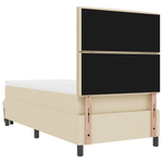 Casa si Gradina - Mobilier - Paturi si accesorii - Paturi - Pat cu arcuri cu saltea & banca crem 80x200 cm tesatura - Infinity.ro