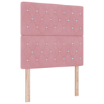 Casa si Gradina - Mobilier - Paturi si accesorii - Paturi - Cadru de pat, roz, 100x200 cm, catifea - Infinity.ro