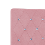 Casa si Gradina - Mobilier - Paturi si accesorii - Paturi - Cadru de pat, roz, 100x200 cm, catifea - Infinity.ro
