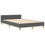 Casa si Gradina - Mobilier - Paturi si accesorii - Paturi - Cadru de pat, gri inchis, 120x190 cm, textil - Infinity.ro