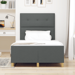 Casa si Gradina - Mobilier - Paturi si accesorii - Paturi - Cadru de pat, gri inchis, 120x190 cm, textil - Infinity.ro