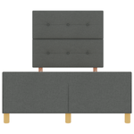 Casa si Gradina - Mobilier - Paturi si accesorii - Paturi - Cadru de pat, gri inchis, 120x190 cm, textil - Infinity.ro