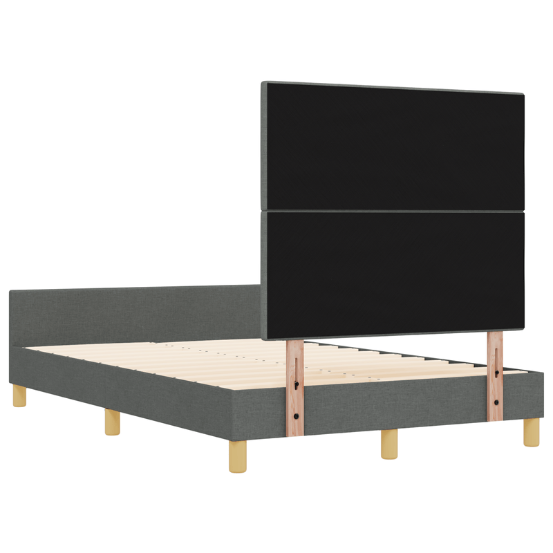 Casa si Gradina - Mobilier - Paturi si accesorii - Paturi - Cadru de pat, gri inchis, 120x190 cm, textil - Infinity.ro