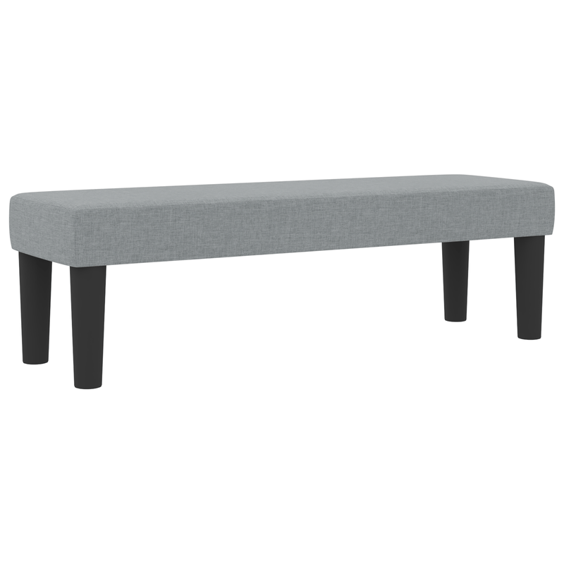 Casa si Gradina - Mobilier - Paturi si accesorii - Paturi - Pat cu arcuri cu saltea si bancuta gri deschis 120x190 cm material textil - Infinity.ro
