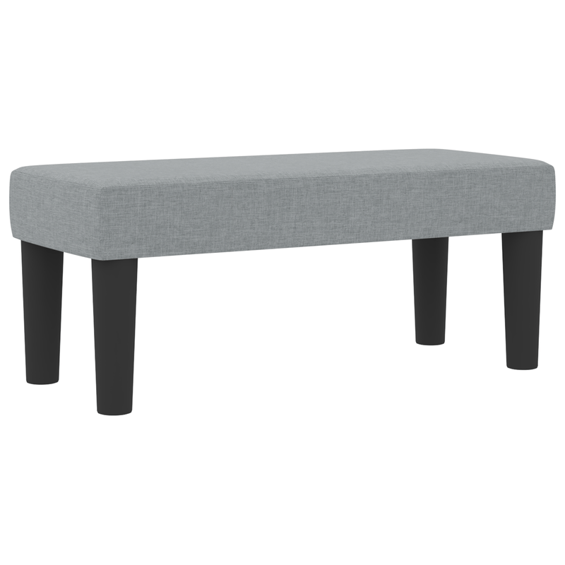Casa si Gradina - Mobilier - Paturi si accesorii - Paturi - Pat cu arcuri cu Saltea & Banca Gri deschis 80x200 cm Tesatura - Infinity.ro