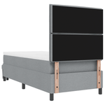 Casa si Gradina - Mobilier - Paturi si accesorii - Paturi - Pat cu arcuri cu Saltea & Banca Gri deschis 80x200 cm Tesatura - Infinity.ro