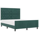 Casa si Gradina - Mobilier - Paturi si accesorii - Paturi - Cadru de pat, verde inchis, 140x200 cm, catifea - Infinity.ro