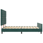 Casa si Gradina - Mobilier - Paturi si accesorii - Paturi - Cadru de pat, verde inchis, 140x200 cm, catifea - Infinity.ro