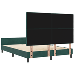 Casa si Gradina - Mobilier - Paturi si accesorii - Paturi - Cadru de pat, verde inchis, 140x200 cm, catifea - Infinity.ro