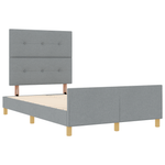 Casa si Gradina - Mobilier - Paturi si accesorii - Paturi - Cadru de pat, gri deschis, 120x200 cm, textil - Infinity.ro