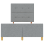 Casa si Gradina - Mobilier - Paturi si accesorii - Paturi - Cadru de pat, gri deschis, 120x200 cm, textil - Infinity.ro