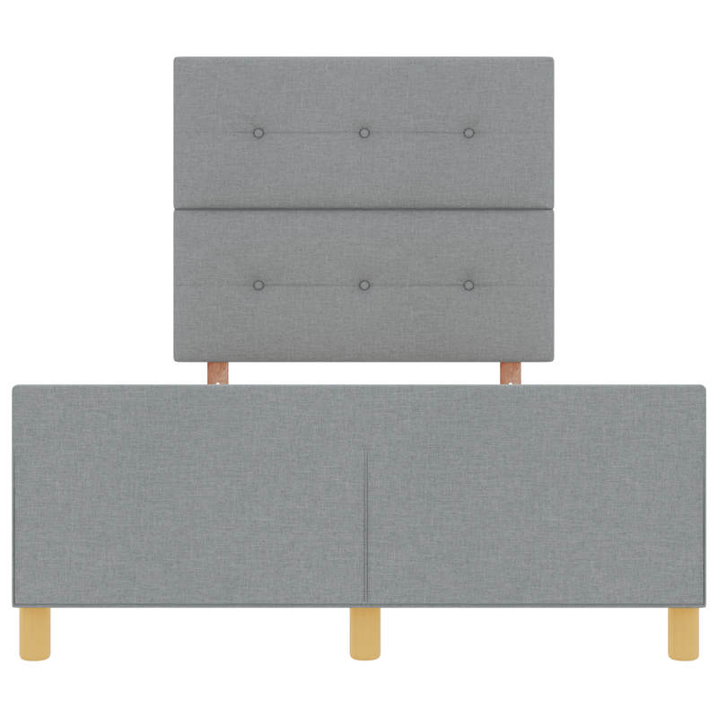 Casa si Gradina - Mobilier - Paturi si accesorii - Paturi - Cadru de pat, gri deschis, 120x200 cm, textil - Infinity.ro