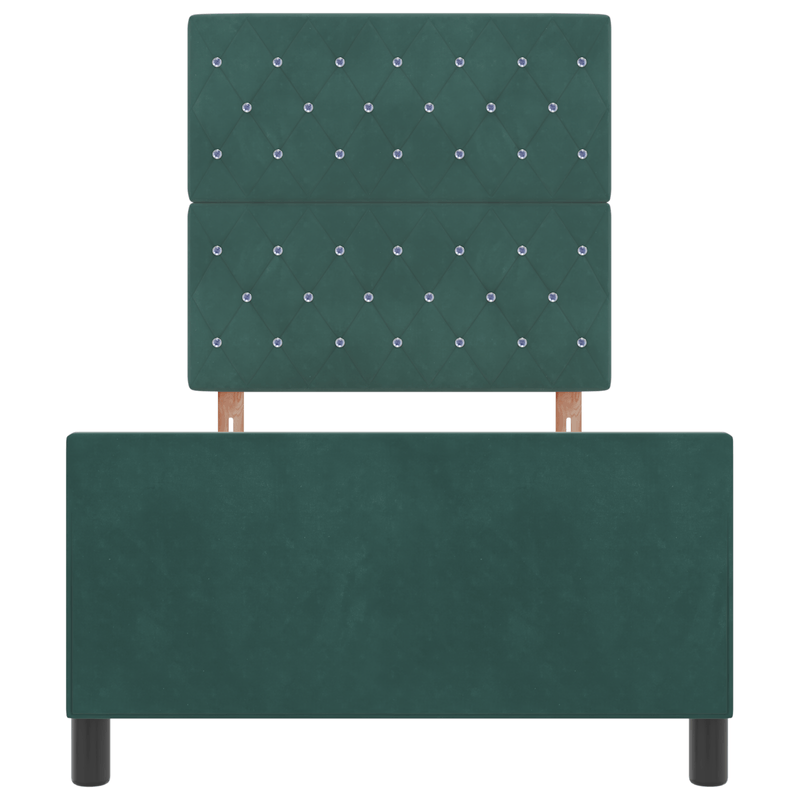 Casa si Gradina - Mobilier - Paturi si accesorii - Paturi - Rama pat Verde inchis 100x200 cm Velvet - Infinity.ro