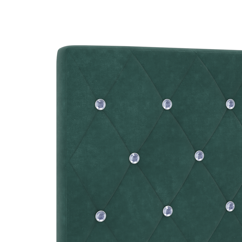 Casa si Gradina - Mobilier - Paturi si accesorii - Paturi - Rama pat Verde inchis 100x200 cm Velvet - Infinity.ro